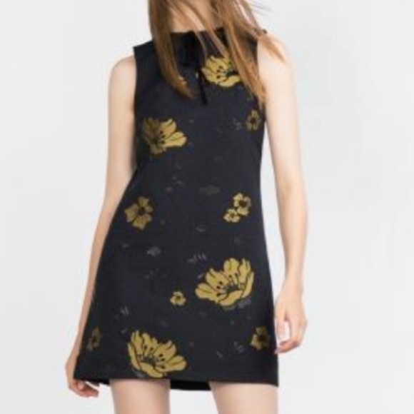 NWT ZARA Floral Shift Dress - Picture 2 of 7